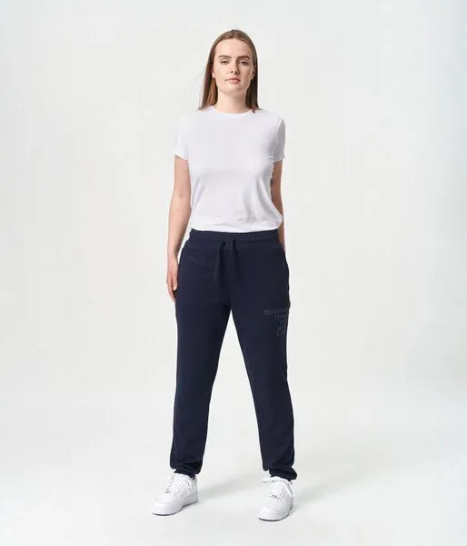 Copenhagen Bamboo Marineblaue Bambus-Sweatpants mit Logo – Produktbild 3 von 4