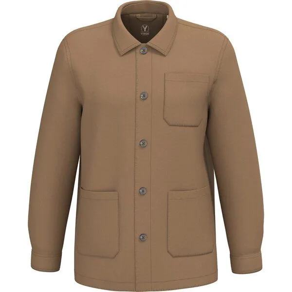 YTWOO YTWOO Basic Herren-Workerjacke aus nachhaltiger Baumwolle, Caramel, – Produktbild 2 von 3