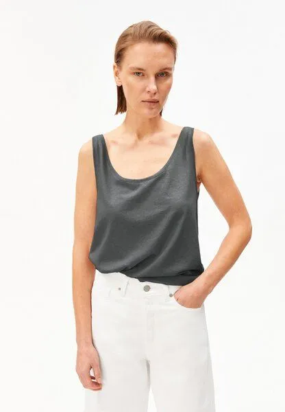 ARMEDANGELS ARMEDANGELS LINO BLEND Damen Leinen-Mix, Space steel, – Produktbild 1 von 4