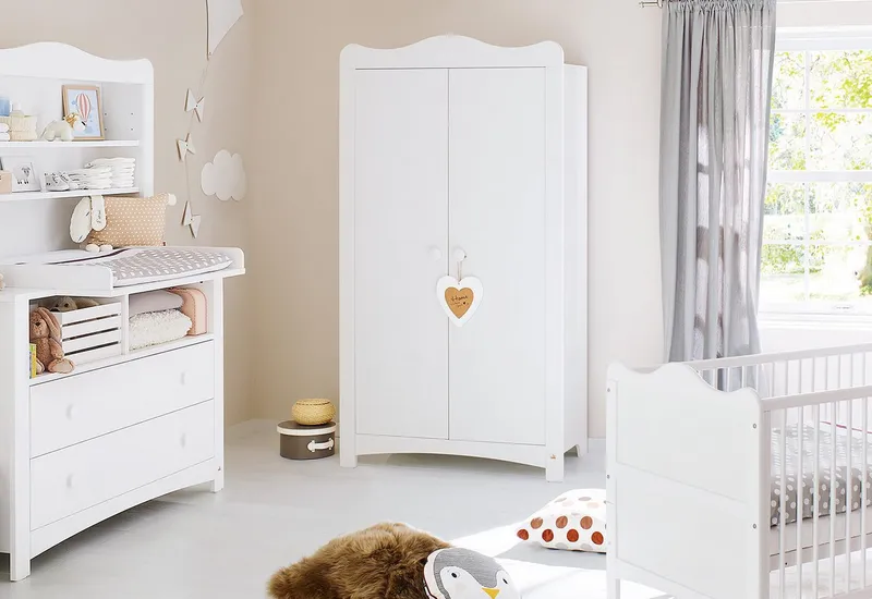 Pinolino Pinolino Kinderkleiderschrank Kleiderschrank 'Florentina', Weiß, – Produktbild 3 von 3