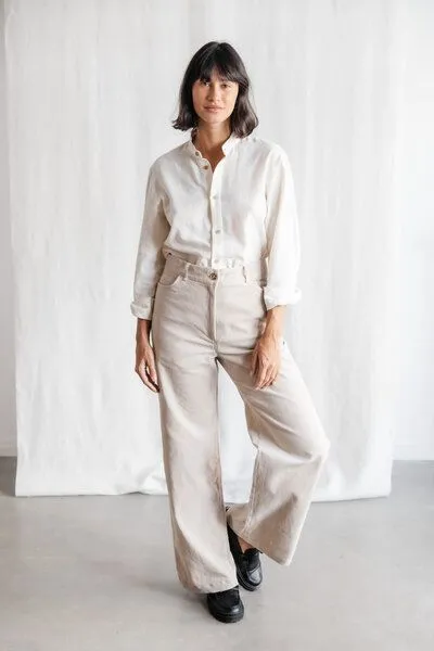 Jyoti - Fair Works Jyoti - Fair Works Bio-Baumwollcord Hose Tushar, Beige, – Produktbild 1 von 4