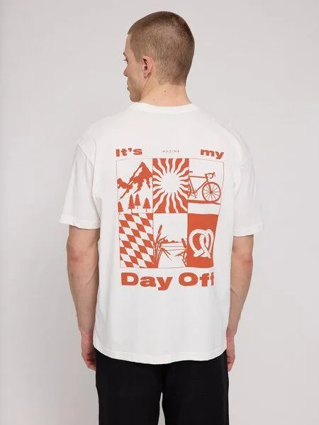 Mazine Mazine T-Shirt aus Bio-Baumwolle - Day Off Backprint – Produktbild 3 von 4