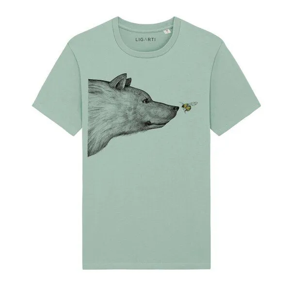 LIGARTI LIGARTI T-shirt - Die Begegnung, Cremeweiß, – Produktbild 4 von 5