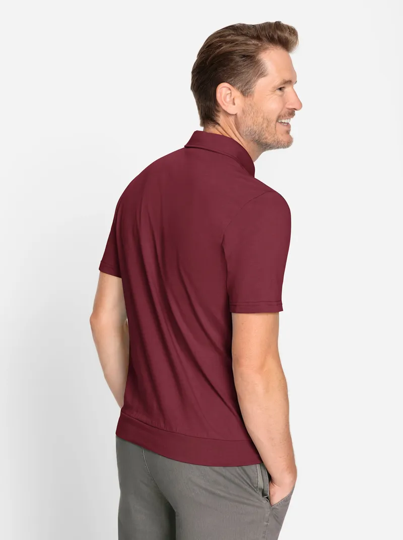 marco donati Kurzarm-Shirt, Bordeaux, – Produktbild 2 von 2