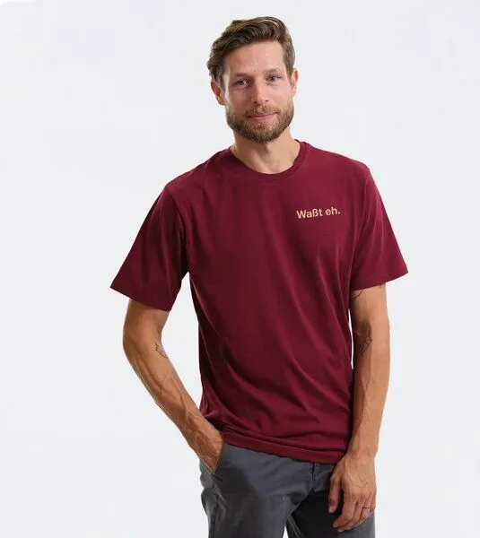 Gary Mash GARY MASH Shirt Waßt eh. aus Biobaumwolle, Burgund (rot), – Produktbild 3 von 4
