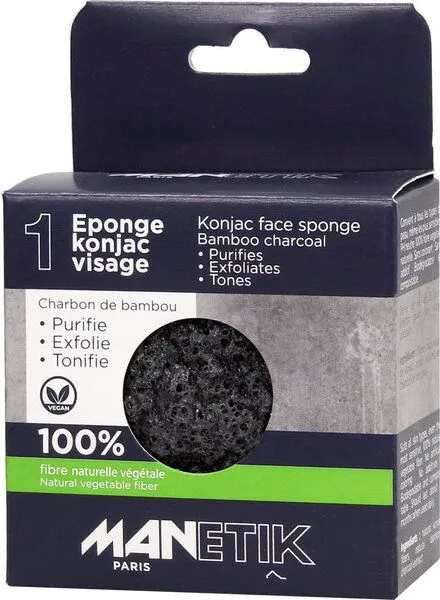 Manetik Manetik Bamboo Charcoal Konjac Schwamm – Produktbild 2 von 2