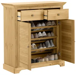 OTTO home Schuhkommode Ayanna Kommode für ca. 9 Paar Schuhe, Schuhschrank aus massiver Kiefer, FSC®, Breite 94 cm – Produktbild 1 von 1