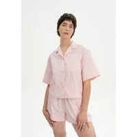 MELA Pyjamahemd kurzärmlig Style HANSIKA | von MELA | Fairtrade & GOTS zertifiziert, Berry blush, – Produktbild 1 von 1