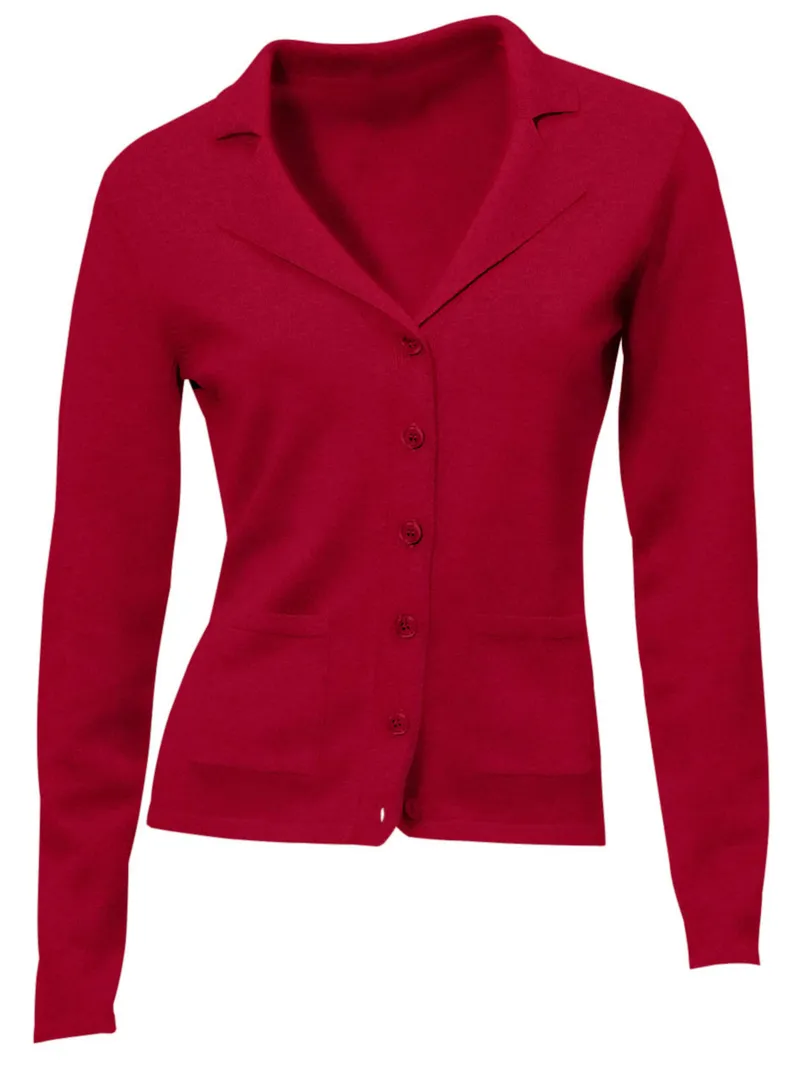 heine Feinstrickjacke rot, Rot, – Produktbild 2 von 2