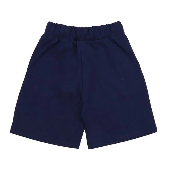Walkiddy Walkiddy Kinder Shorts GOTS-zertifiziert aus Bio-Baumwolle dunkelblau „Blue Depths“, Blau, – Produktbild 3 von 3