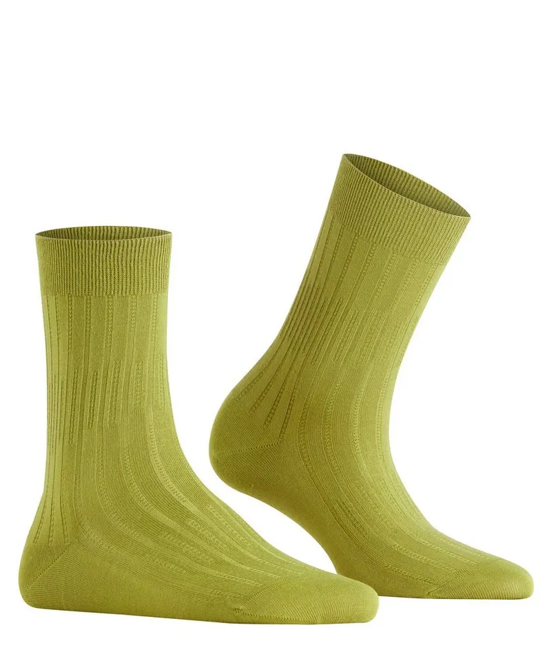 Falke Falke Socken FALKE Dash Rib Damen (1-Paar) raffinierte Strickstruktur mit vertikalen Rippen, Grün, – Produktbild 2 von 5