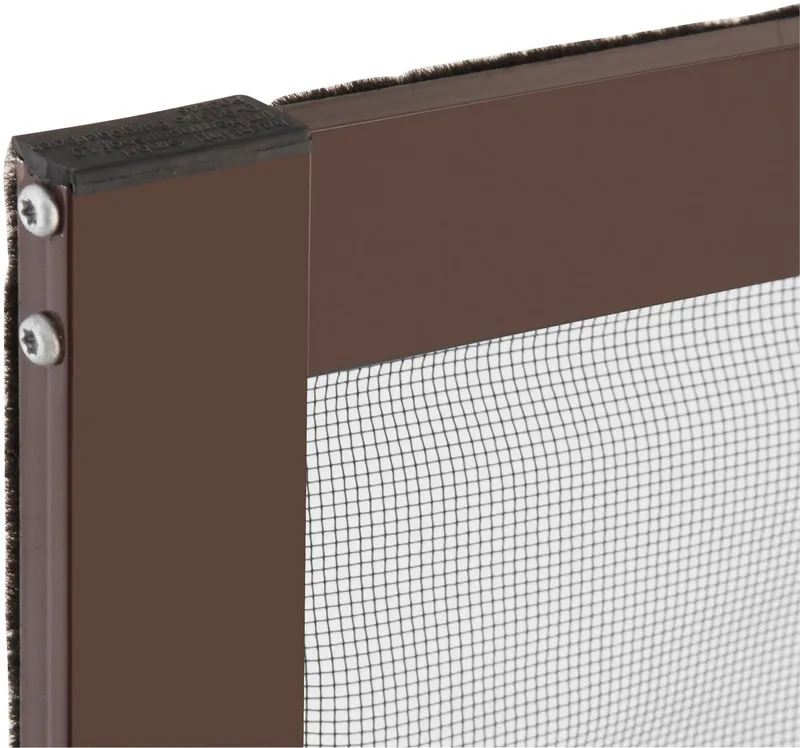 hecht international Insektenschutz-Fensterrahmen MASTER SLIM, Braun, – Produktbild 1 von 8
