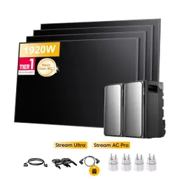 EcoFlow EcoFlow Stream Ultra, All-in-One Speicher für Balkonkraftwerke, mit 4 x 480Wp Sunpro BC Bifazial Full Black Solarmodul, by Powerness - Stream Ultra + Stream AC Pro | 3840Wh / 4 x Smart Plug / Selbstabholung – Produktbild 1 von 1