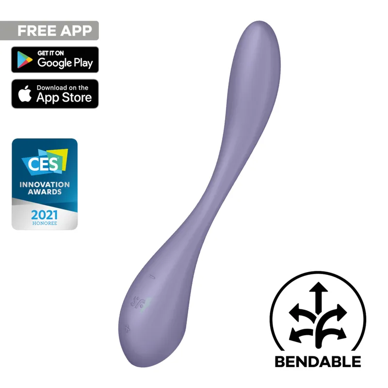 Satisfyer Satisfyer G-Spot Flex 5 Connect App, 23 cm, Lila, – Produktbild 1 von 1