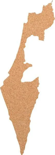 Kork-Deko Kork-Deko Israel als Pinnwand aus Kork XXL ca. 80x50 cm | Umriss Israel – Produktbild 2 von 2