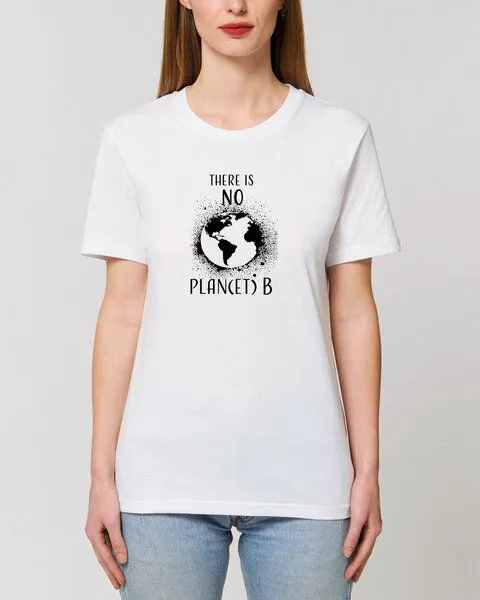 Human Family Human Family Bio Unisex T-Shirt "There is NO Plan(et) B", Weiss, – Produktbild 3 von 4