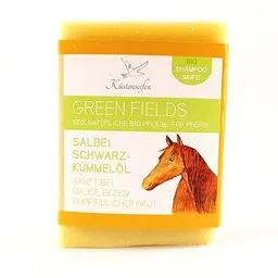 Küstenseifen Manufaktur Küstenseifen Manufaktur Bio-Pferdeseife bei Mauke "Greenfields" mit Schwarzkümmelöl und Salbei – Produktbild 1 von 1