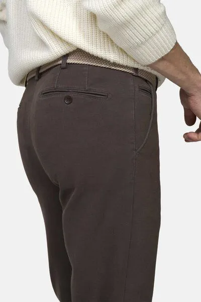 Meyer MEYER ACTIVE-Chino im Winter Twill, Braun (braun), – Produktbild 3 von 3