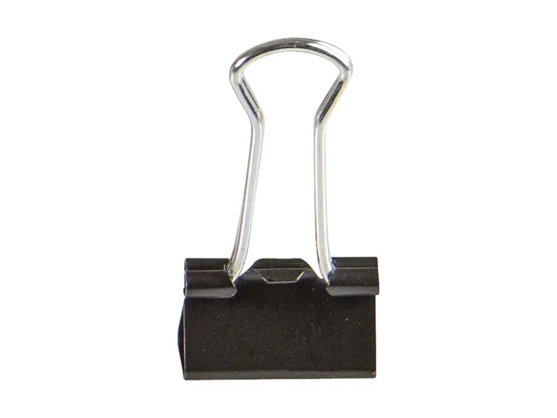 12 Wedo Foldback-Klammern 19 mm, Schwarz, – Produktbild 1 von 1