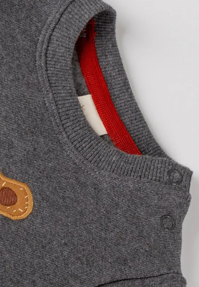 sigikid sigikid Sweatshirt Winterbär für Babys Jungen (1-tlg), Grau, – Produktbild 5 von 5