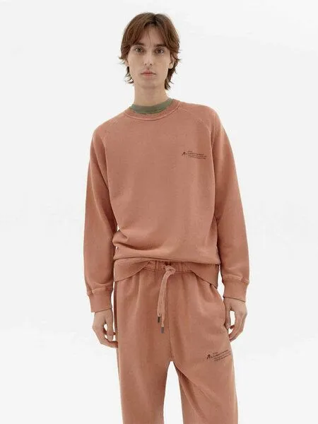 thinking mu thinking mu Sweatshirt mit Rundhalsausschnitt - FTP - aus 100% biologisch angebauter Baumwolle, Achiote (orange), – Produktbild 1 von 4