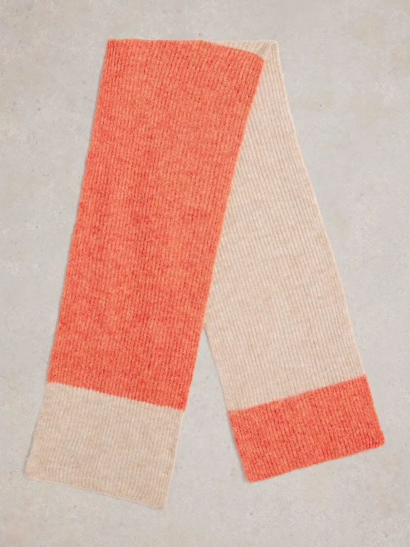 White Stuff Strickschal Colour-Block - Einheitsgröße, Natur multi, – Produktbild 3 von 3