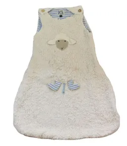 Pat und Patty Pat und Patty Babyschlafsack "Schaf" hellblau/natur-gestreift , 100 % Baumwolle (kbA) – Produktbild 1 von 1