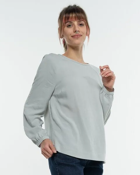 Alma & Lovis Alma & Lovis Legeres Blusenshirt aus fließendem EcoVero | Raglanbluse, Opal (mint), – Produktbild 1 von 4