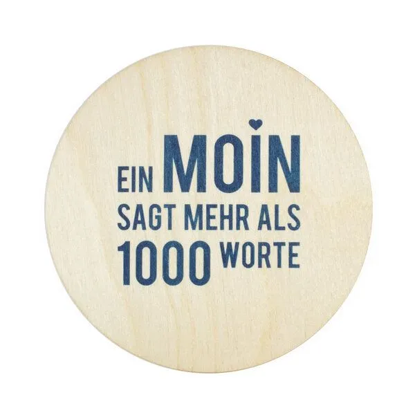 Bow & Hummingbird Bow & Hummingbird Untersetzer Ein Moin sagt mehr ... – Produktbild 1 von 3