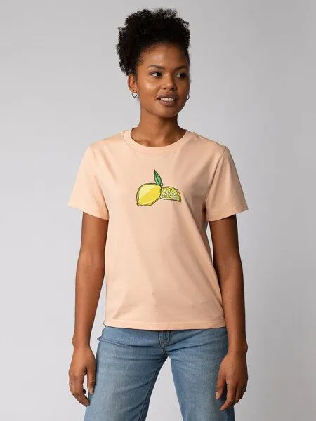 watapparel watapparel T-Shirt Frauen Lemon, Fraiche peche, – Produktbild 1 von 3