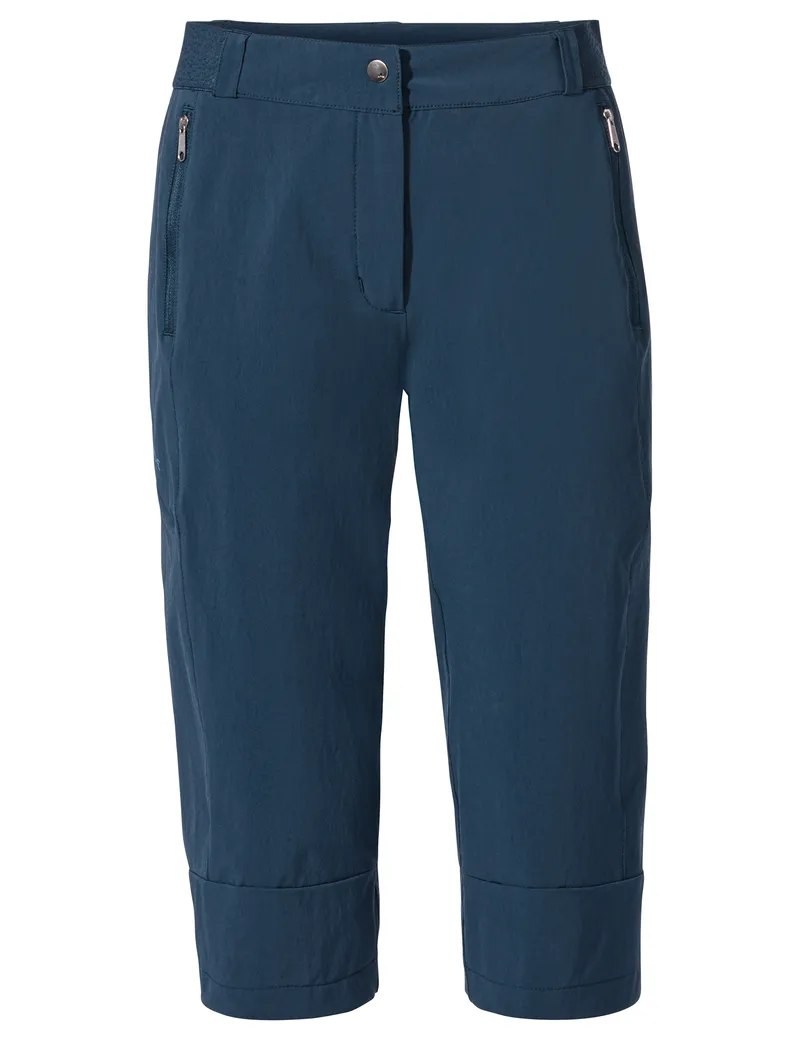 Vaude Vaude Farley III Damen Capri dunkelblau 48 - Damenhosen, -röcke & -kleider, Dunkelblau, – Produktbild 1 von 2