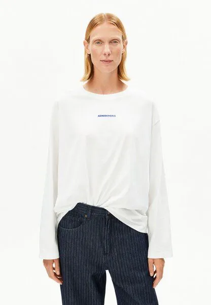 ARMEDANGELS ARMEDANGELS FIETAA DETOX Damen Longsleeve aus Bio-Baumwolle, White, – Produktbild 1 von 4