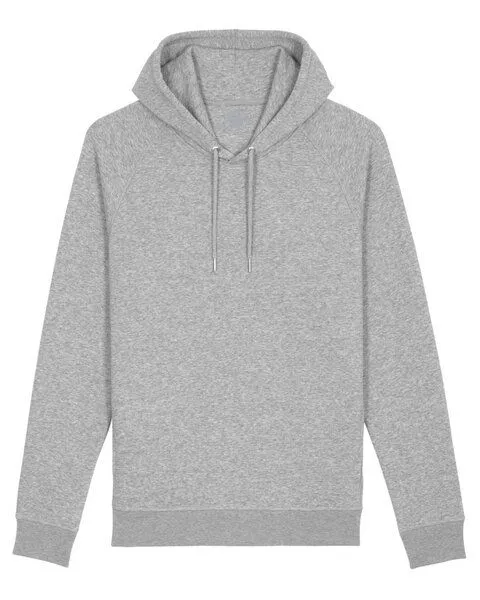 University of Soul University of Soul Unisex Hoodie aus Bio-Baumwolle "Nero", Grau meliert, – Produktbild 2 von 2