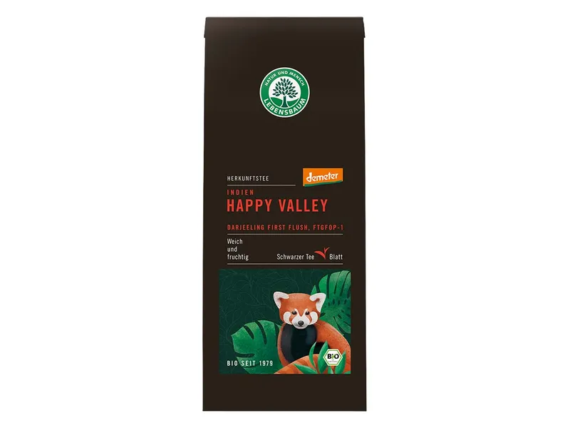 Lebensbaum LEBENSBAUM Schwarzer Bio-Tee Darjeeling 'Happy Valley' First Flush, 100 g – Produktbild 1 von 1