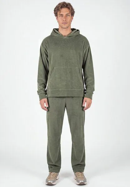 ORGANICATION ORGANICATION Cord-Hoodie aus Bio-Baumwolle, Olive, – Produktbild 1 von 3