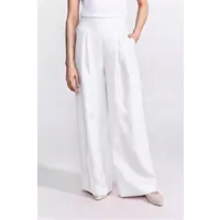De IONESCU De IONESCU Damen vegan Hose Mit Hoher Taille Deva White – Produktbild 1 von 1