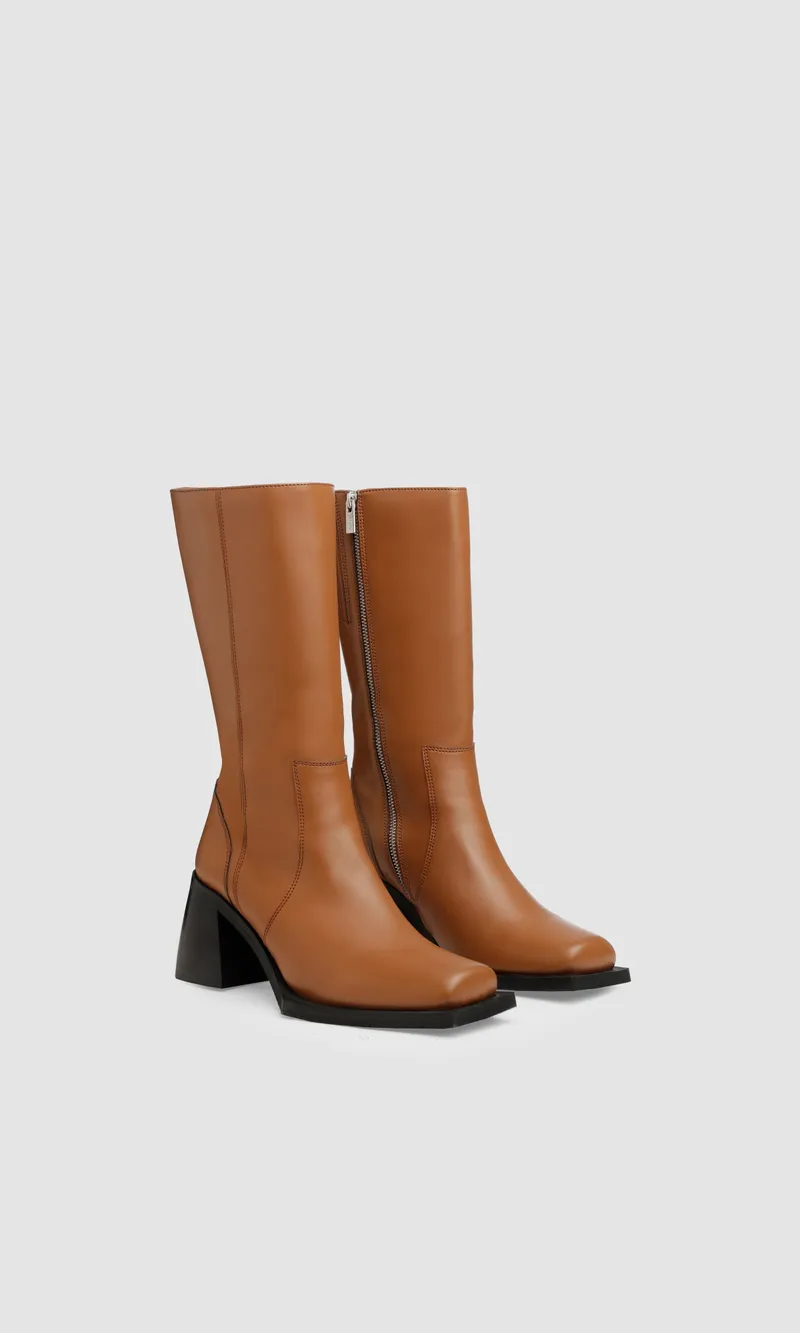 Prev Prev Damen vegan Stiefel Karel X Plus Ginger Braun, Hellbraun, – Produktbild 2 von 2