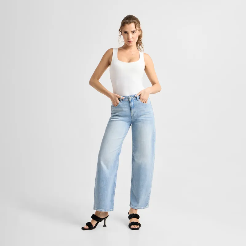 DAWN Relaxed Fit Jeanshose Modell: Ash, Bright blue, – Produktbild 1 von 5