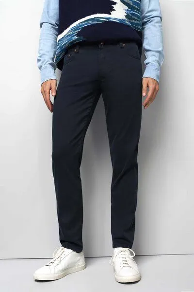 M 5 BY MEYER M 5 BY MEYER Five Pocket in Premium Satin, Blau (marine), – Produktbild 2 von 4