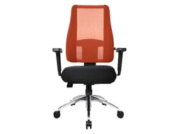 Topstar Topstar Bürodrehstuhl "Lady Sitness Deluxe" mit Armlehnen und Aluminiumfußkreuz orange – Produktbild 1 von 1