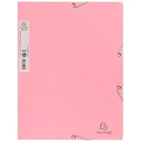 Exacompta Exacompta Sammelmappe "AutentiK" mit Gummizug, 3 Klappen, rosa – Produktbild 1 von 1