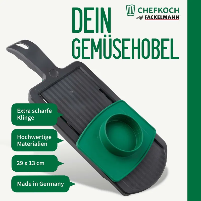 Chefkoch trifft Fackelmann Chefkoch trifft Fackelmann Gemüsehobel, 2-teilig – Produktbild 3 von 3