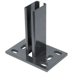 Alberts ALBERTS Pfostenträger für Zaunpfosten Doppelstab-Gittermatten, anth., z.Aufschraub., 150x100 – Produktbild 1 von 1