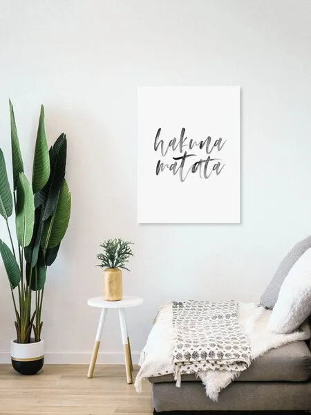 Photocircle Photocircle Poster / Leinwandbild - Hakuna Matata No5 – Produktbild 4 von 4