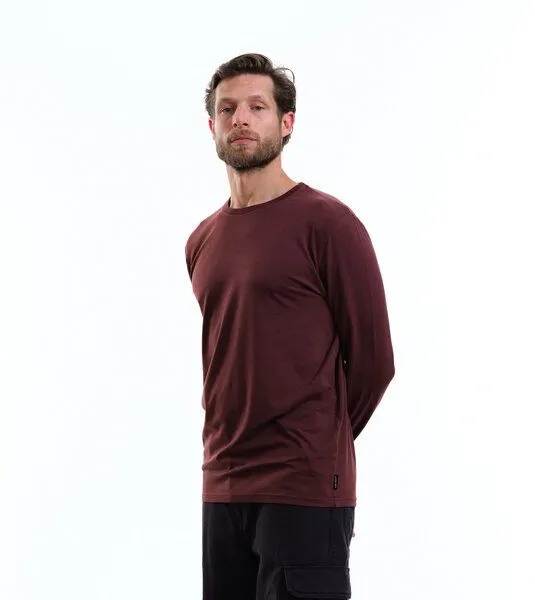 Gary Mash GARY MASH Herren Langarmshirt Scott aus TENCEL Lyocell Mix, Braun, – Produktbild 1 von 4