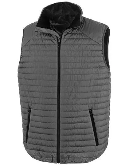 Result Genuine Recycled Result Genuine Recycled Bodywarmer Weste Neonfarben Mehrfarbig bis Größe 3XL, Grau/schwarz, – Produktbild 2 von 3
