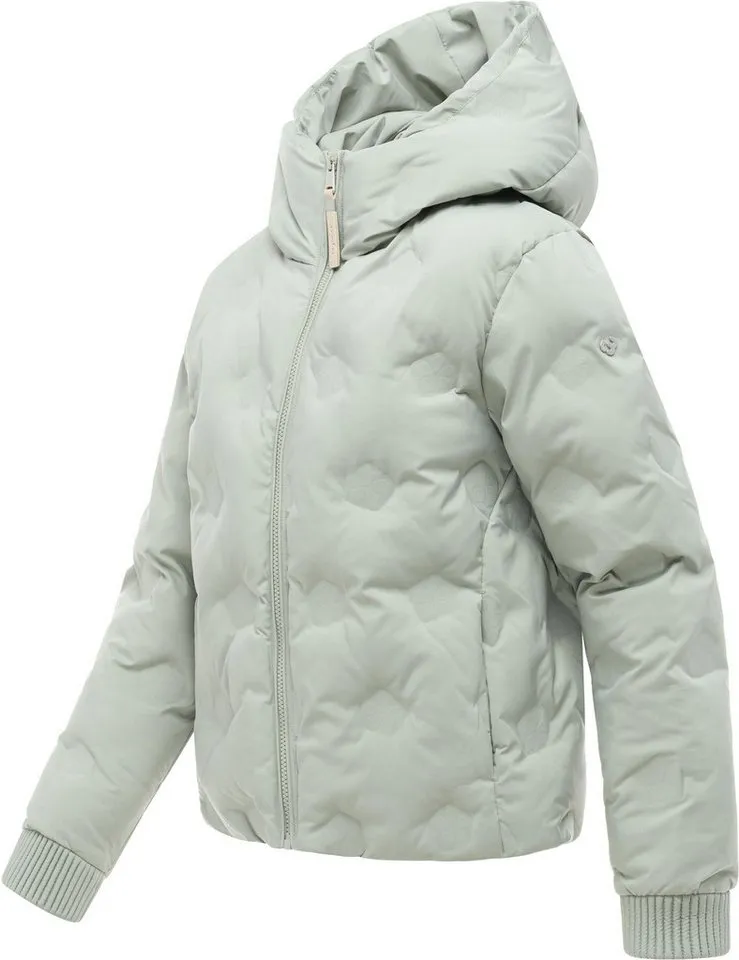 ragwear ragwear Outdoorjacke Lynnox Embossed Y Leichte Winterjacke mit Kapuze, wasserdicht und winddicht, Grün, – Produktbild 3 von 5