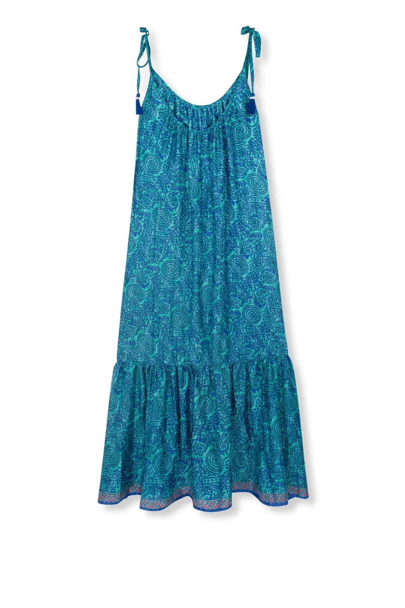 el.résidu el.résidu Damen vegan Kleid Myra, Dunkelblau, – Produktbild 2 von 2
