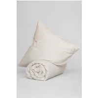 MELA MELA unisex vegan Bettwäscheset Majuli Birke/Naturweiß Gestreift, Beige, – Produktbild 1 von 1