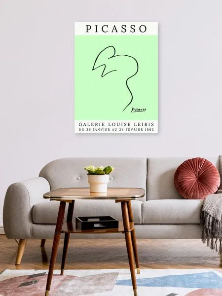 Photocircle Photocircle Poster / Leinwandbild - Picasso Maus – grün – Produktbild 2 von 4